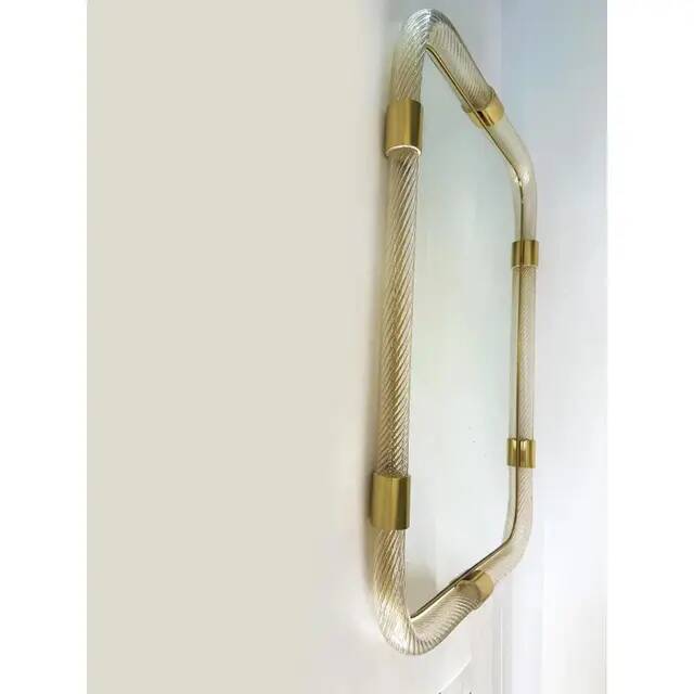 Handcrafted Italian Murano Torchon Wall Mirror by Simoeng for Simoeng
