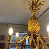 Pineapple chandelier 1940 Hollywood Regency