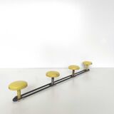 Workshop coat rack 4 metal hooks