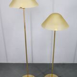 1980s Pair of VeArt-Murano Floor Lamps in Brass Finish ,Italy