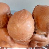 Bust trio of children terracotta of Sorgel