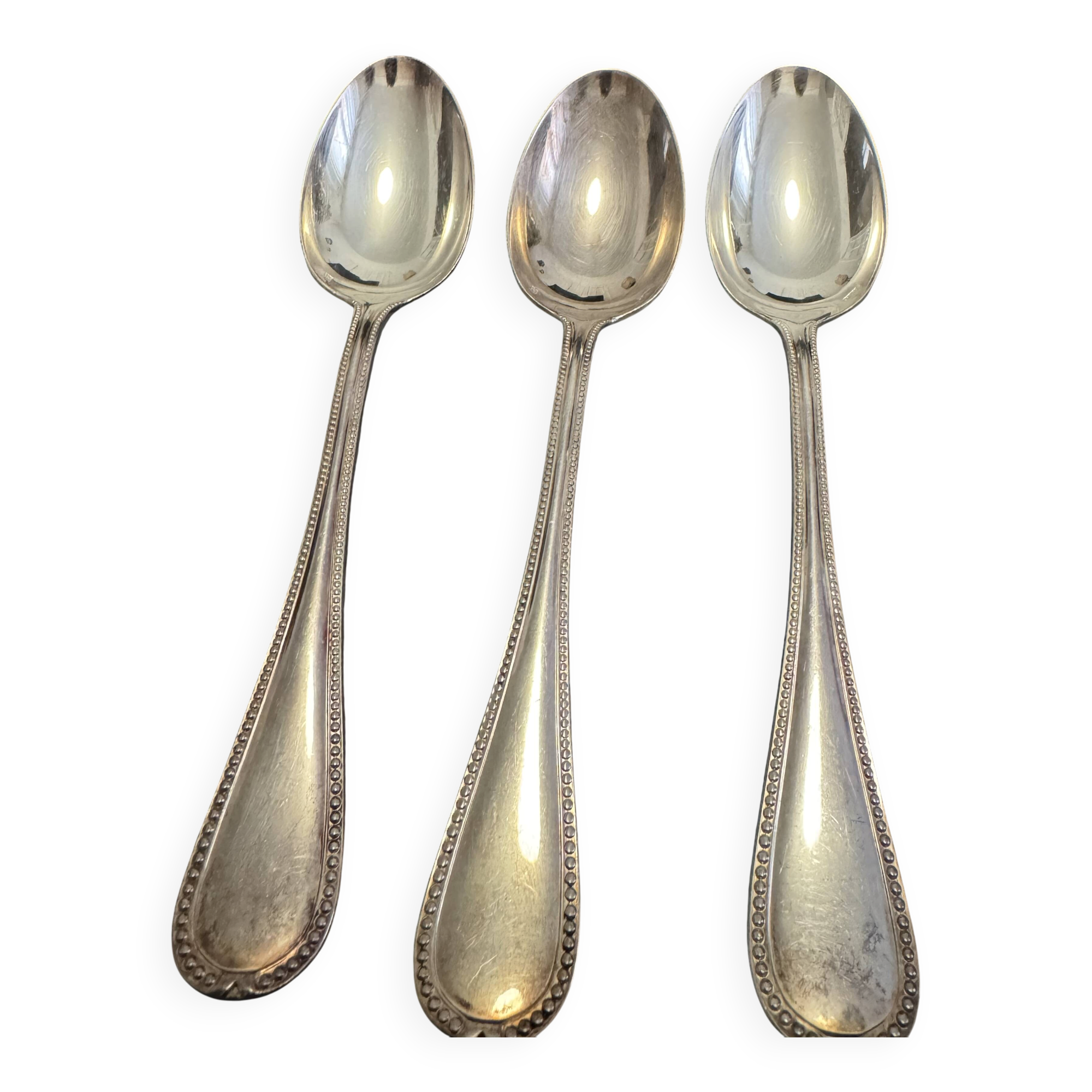 14 place settings Ercuis silver-plated – model Pearls