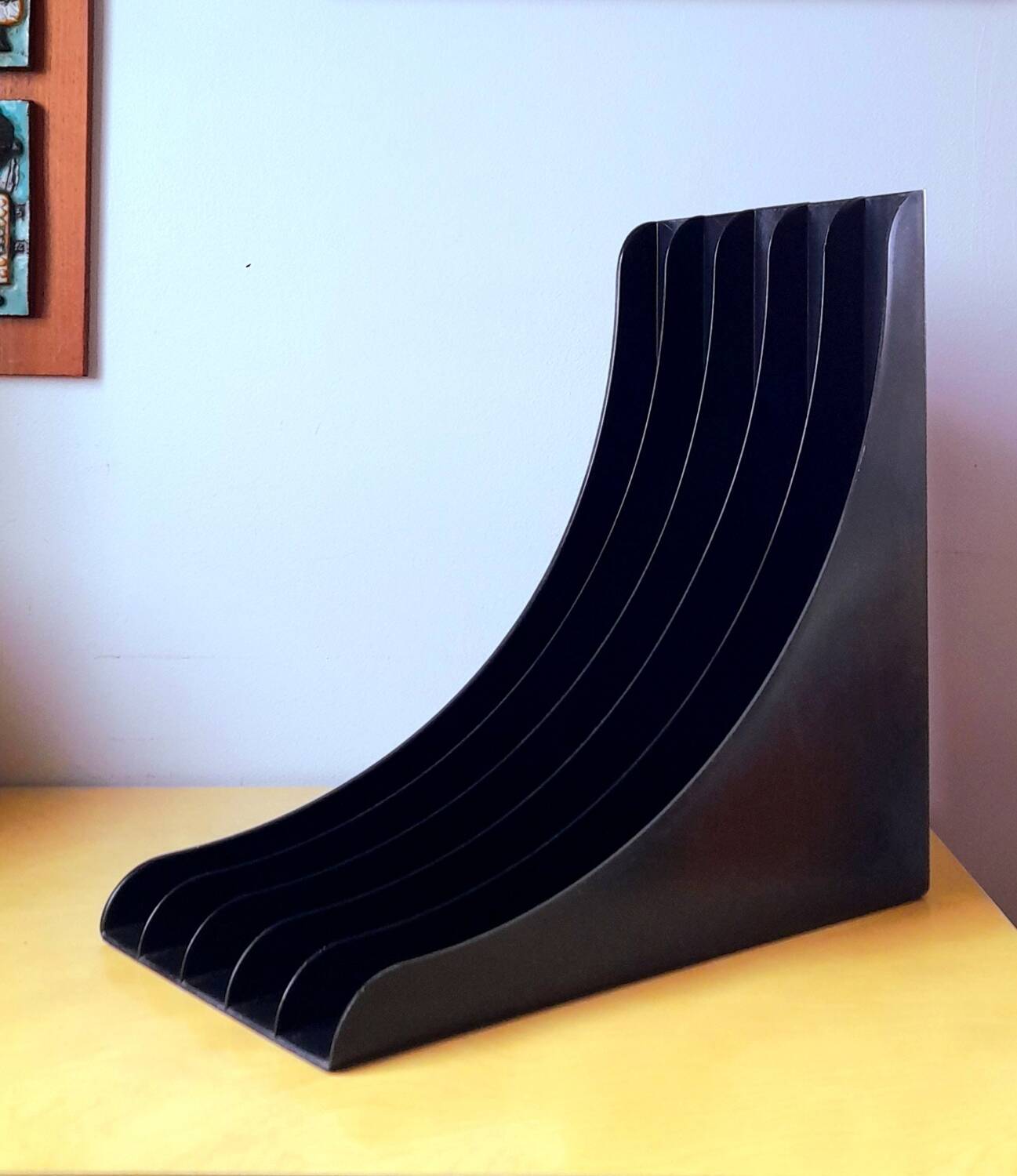 33 rpm vinyl rack Schweizer design 70s