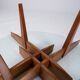 Table basse géométrique par Gio Ponti pour Giordano Chiesa, années 1950.