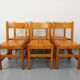 Set of 6 vintage Les Arcs chairs in pine from the 60s 70s