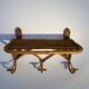 Vintage rattan wall coat rack