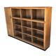 Art Deco XL Wall Cabinet Bookcase 1930s Oak Open Cabinet The Netherlands