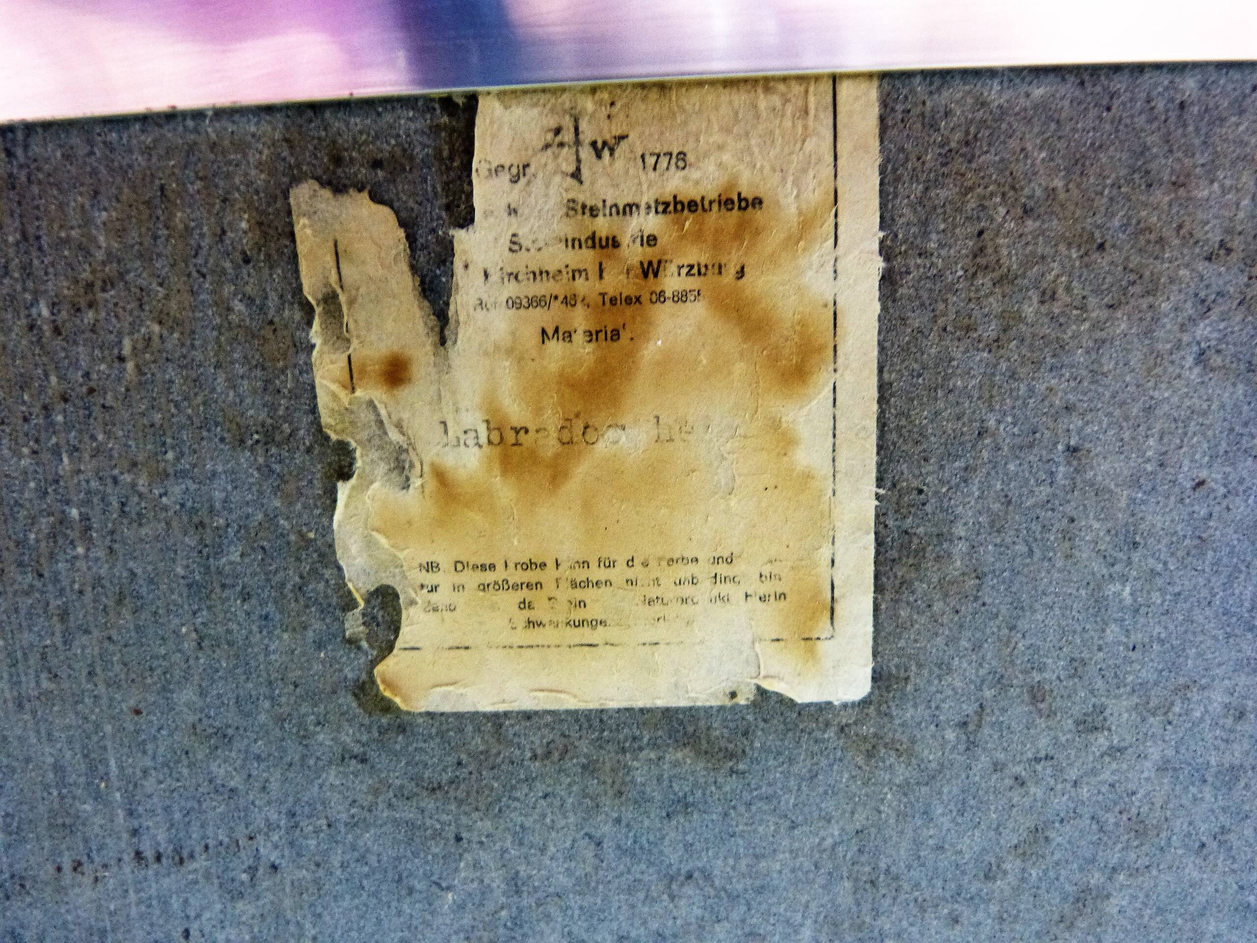 Granite side tables, 1970-80’s