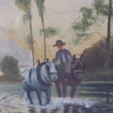Oil on canvas signed J.G