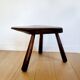 Table d'appoint ou banc en bois massif brut, style brutaliste, 1960
