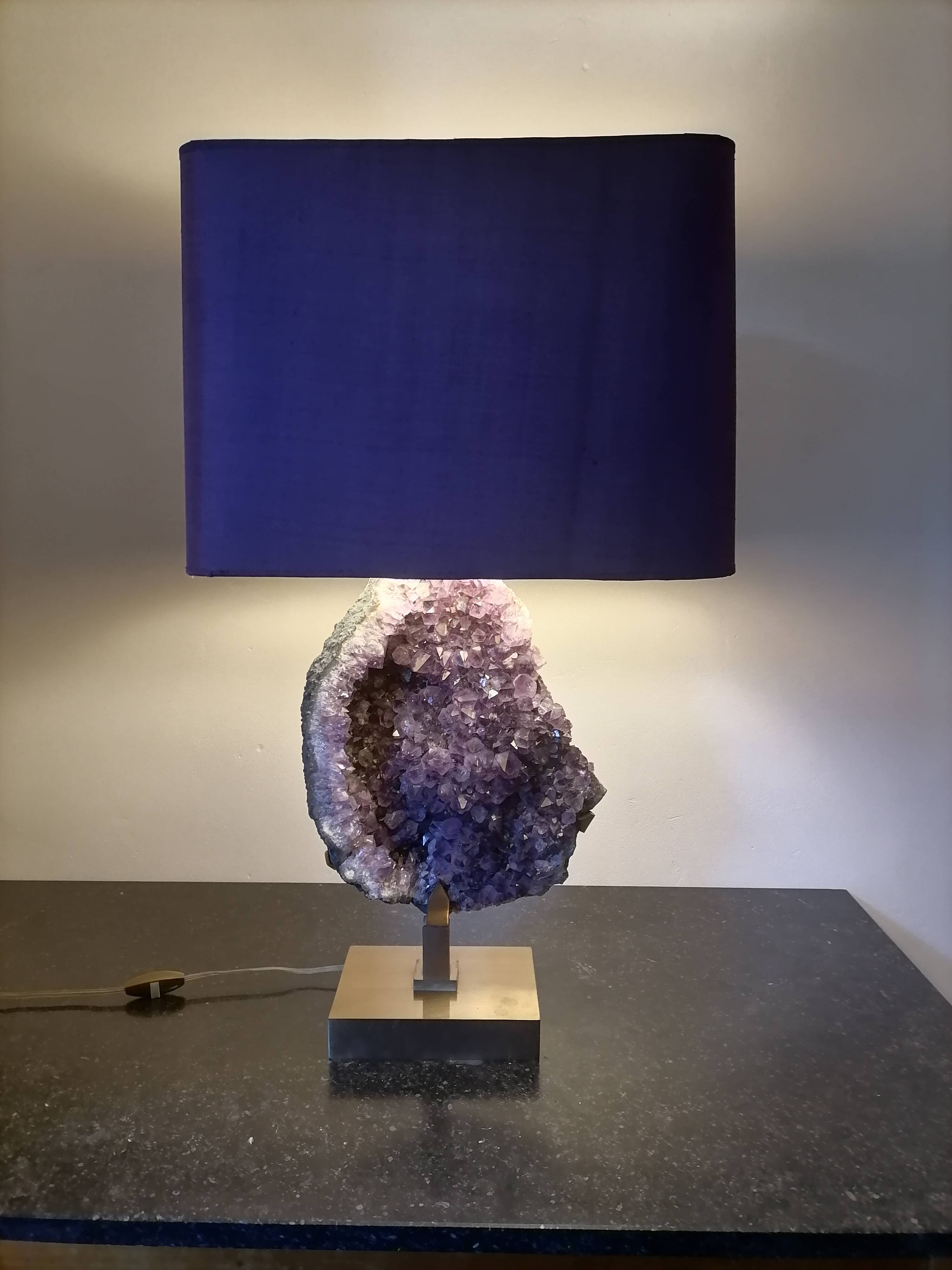 Amethyst lamp from the 1970s