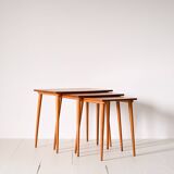 Set of three nesting tables