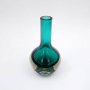 Green Kolben vase by Tamara Aladin Riihimaki for Riihimaen Lasi Oy, Finland