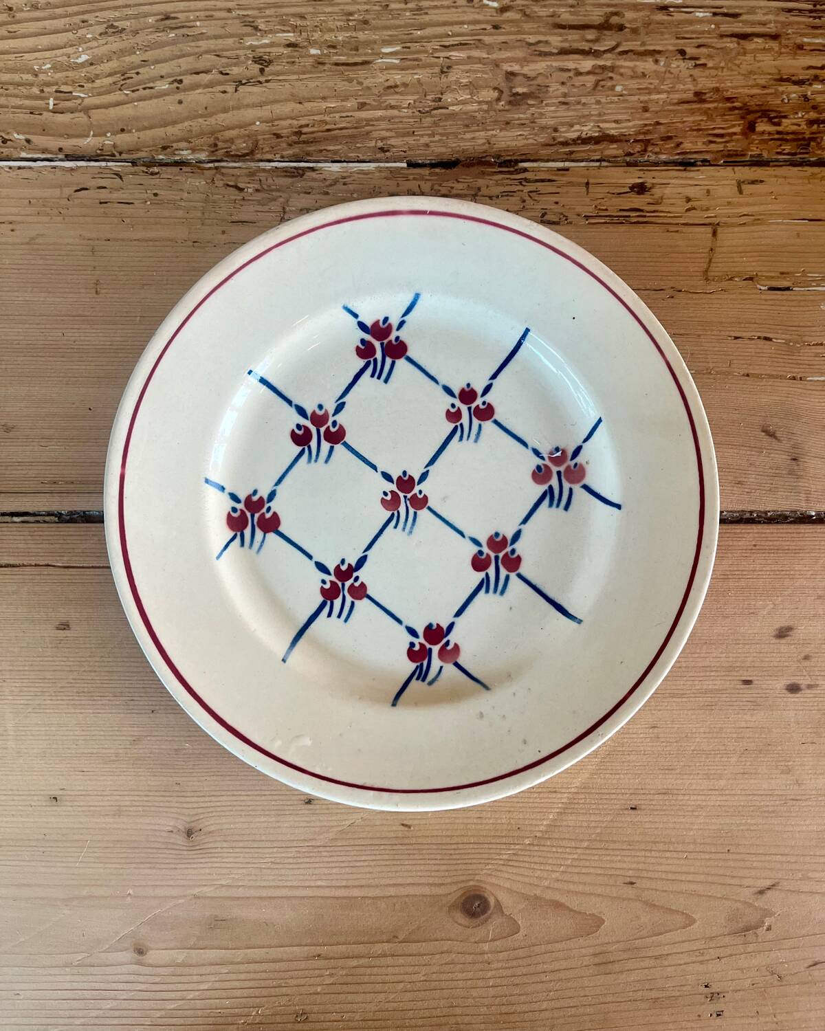 Badonviller ironstone dessert plates