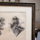 Old Engraving Nose Nasal Cavity NICOLAS HENRI Jacob Bourgery Medical Anatomy