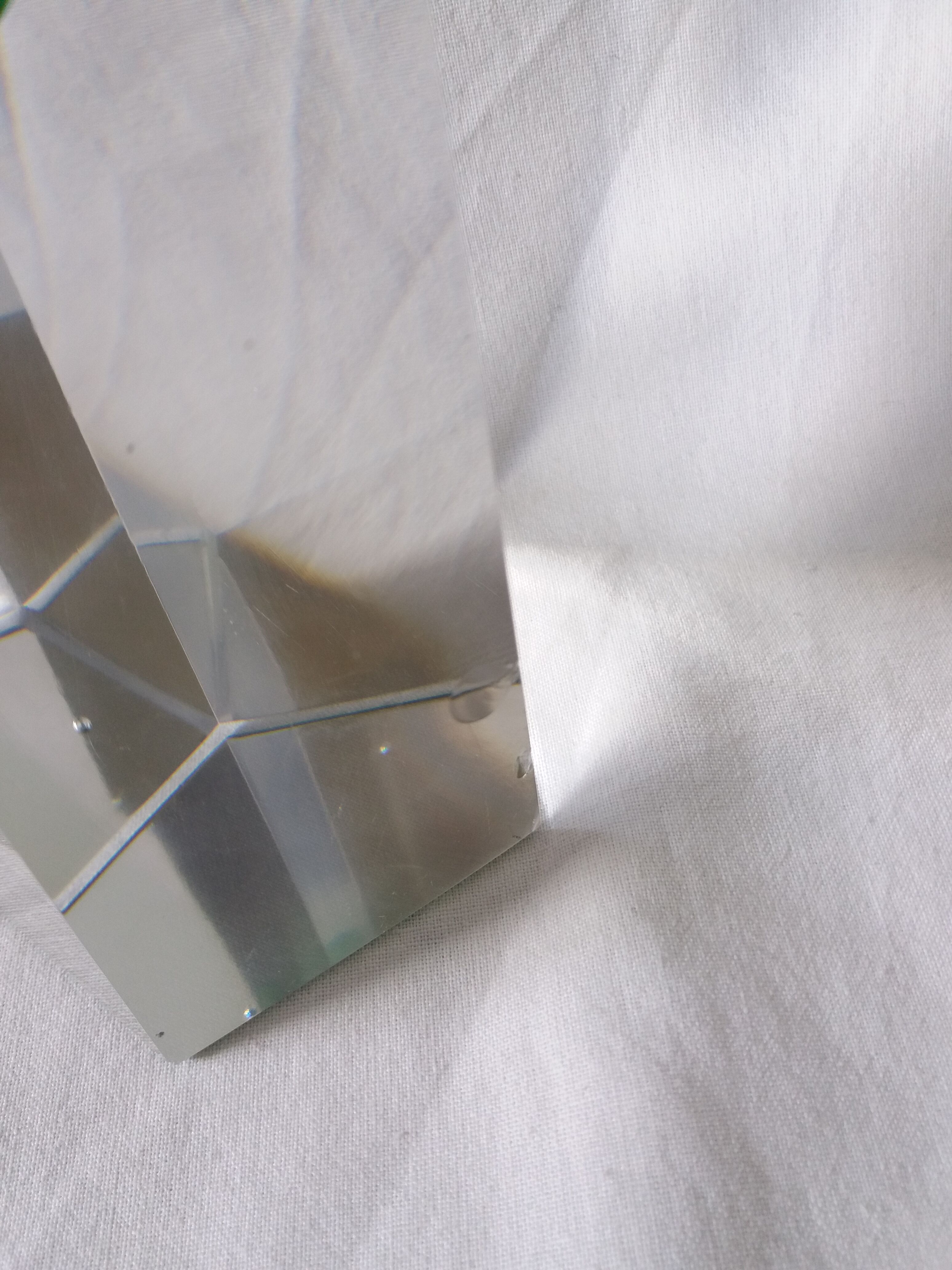 Bohemian crystal soliflore vase