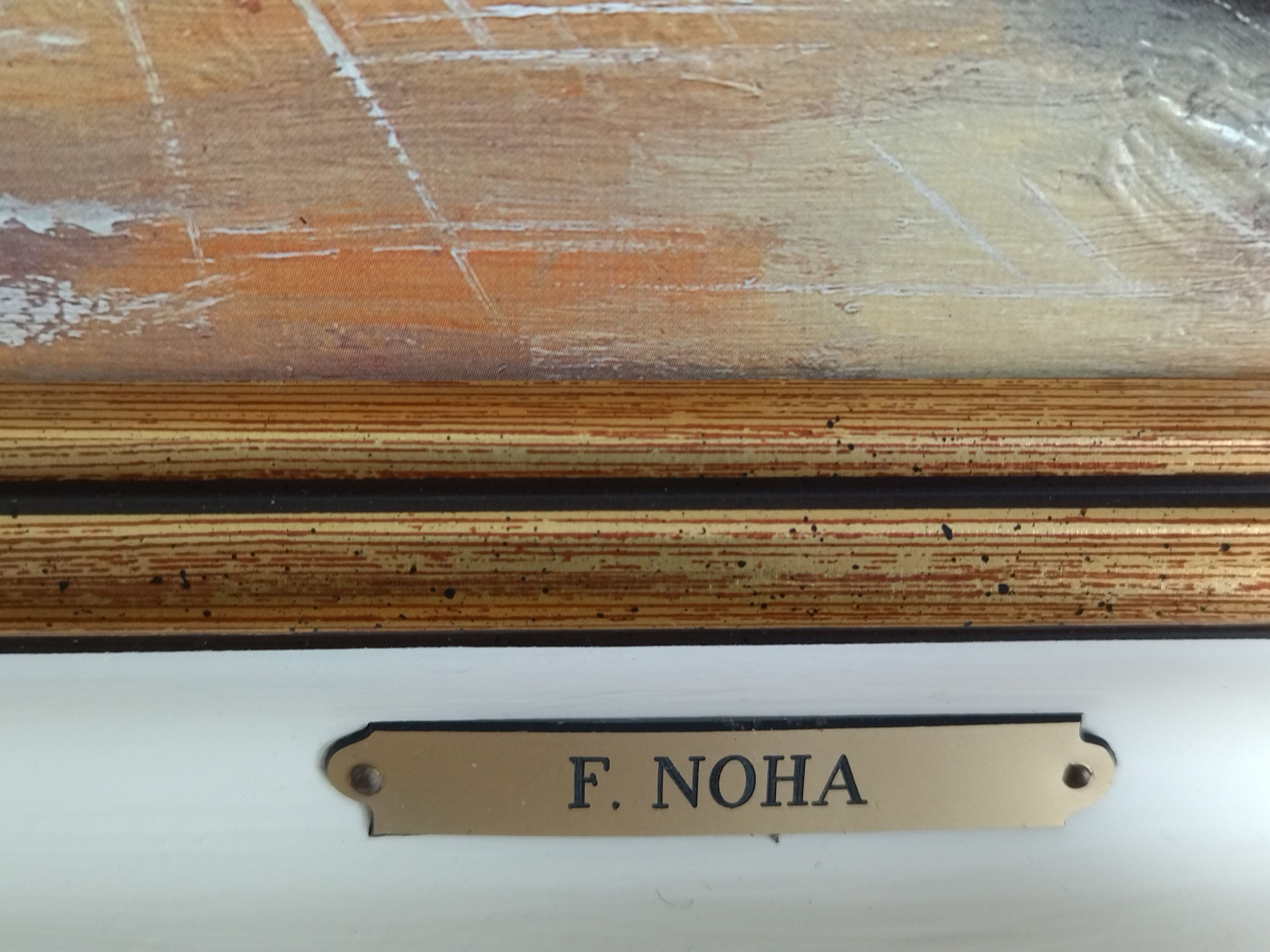 Oil on canvas painting signed F. NOHA