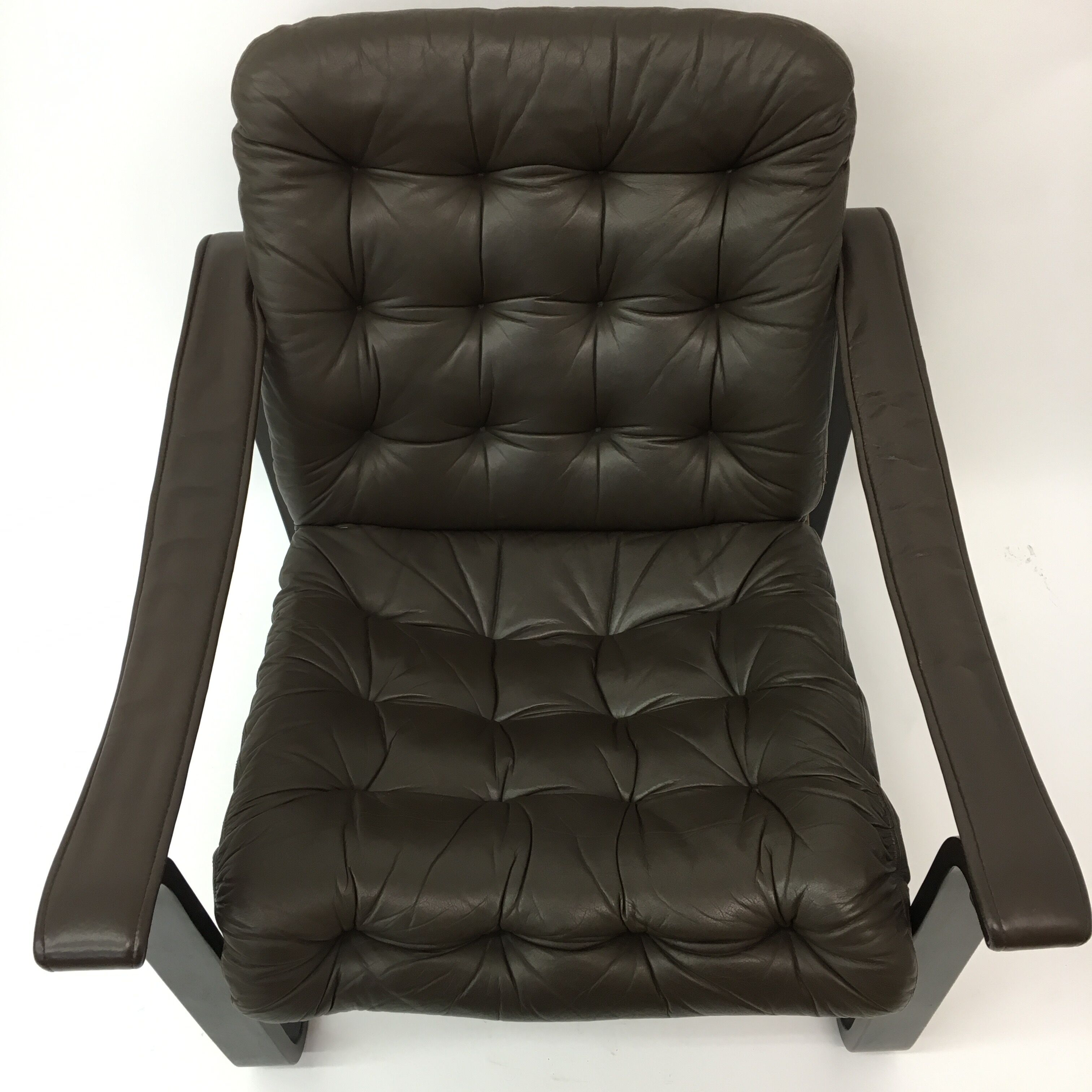 Mid-century safari lounge chair design by Oy Bj Dahlqvist ab, Finland, 1970s
