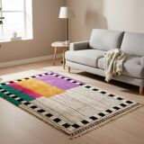 Unique handmade Berber rug 3x2 m