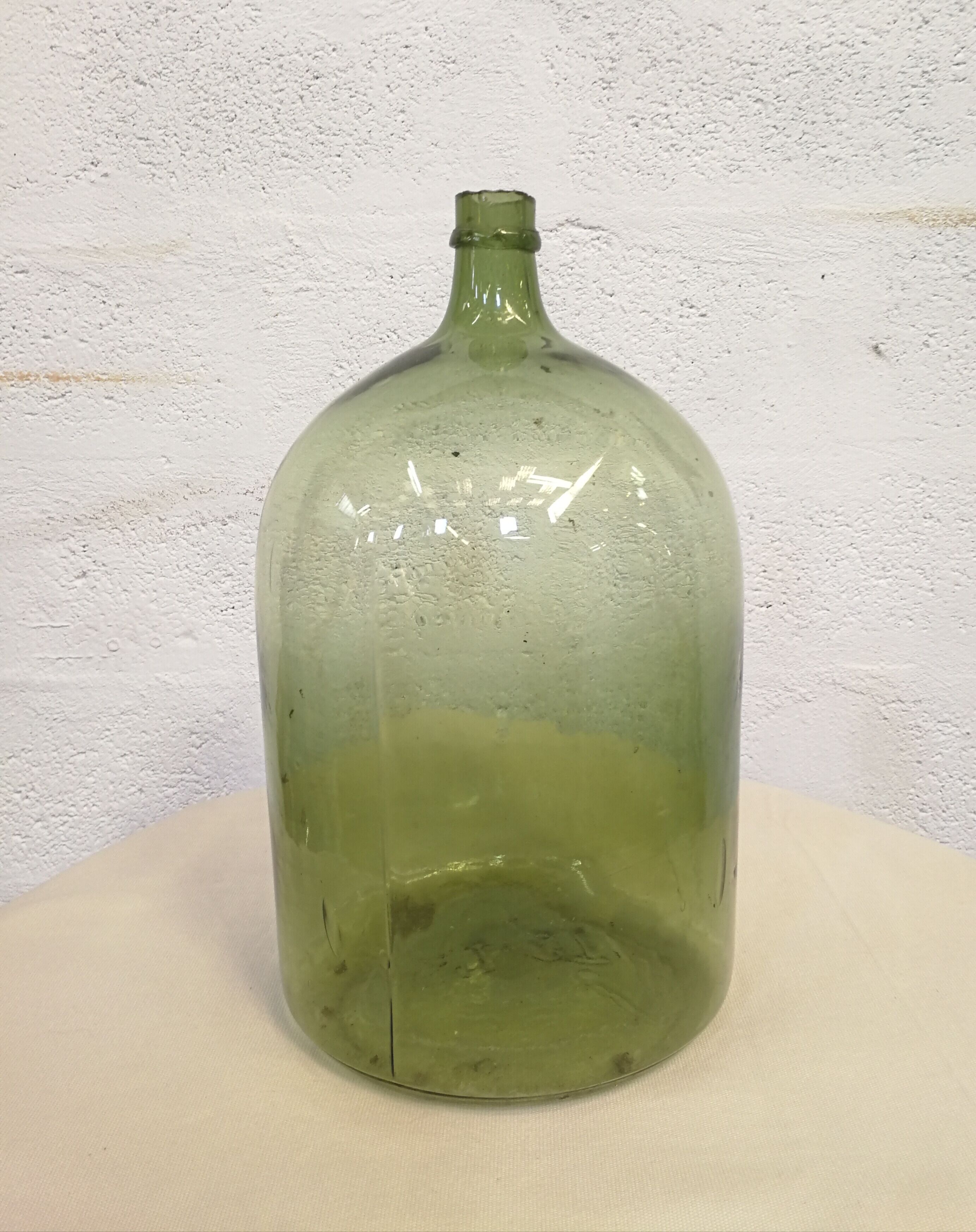 Dame jeanne 13 litres vert bouteille