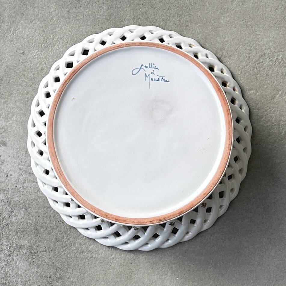 Lallier earthenware salad bowl in Moustiers