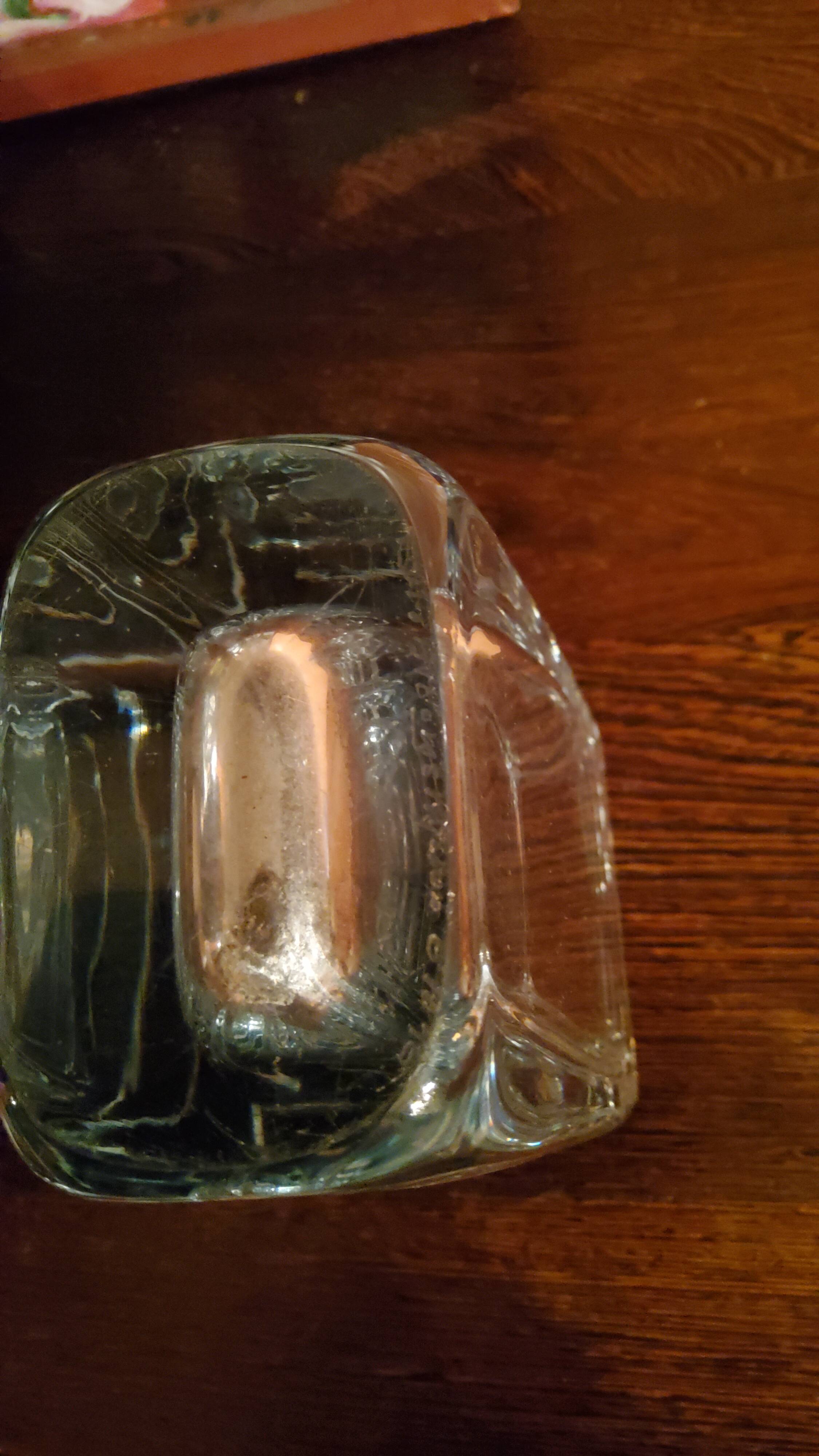 Scandinavian crystal vase from the 50s