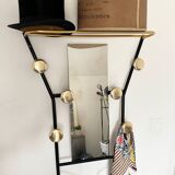 Vintage gold coat rack