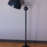 Lampe, lampadaire tôle rigitulle  années 50' underwriters laboratories