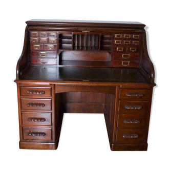 Mahogany cylinder desk