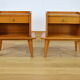 Pair of feet compas side tables - 1950