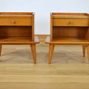 Paire de chevets pieds compas - 1950