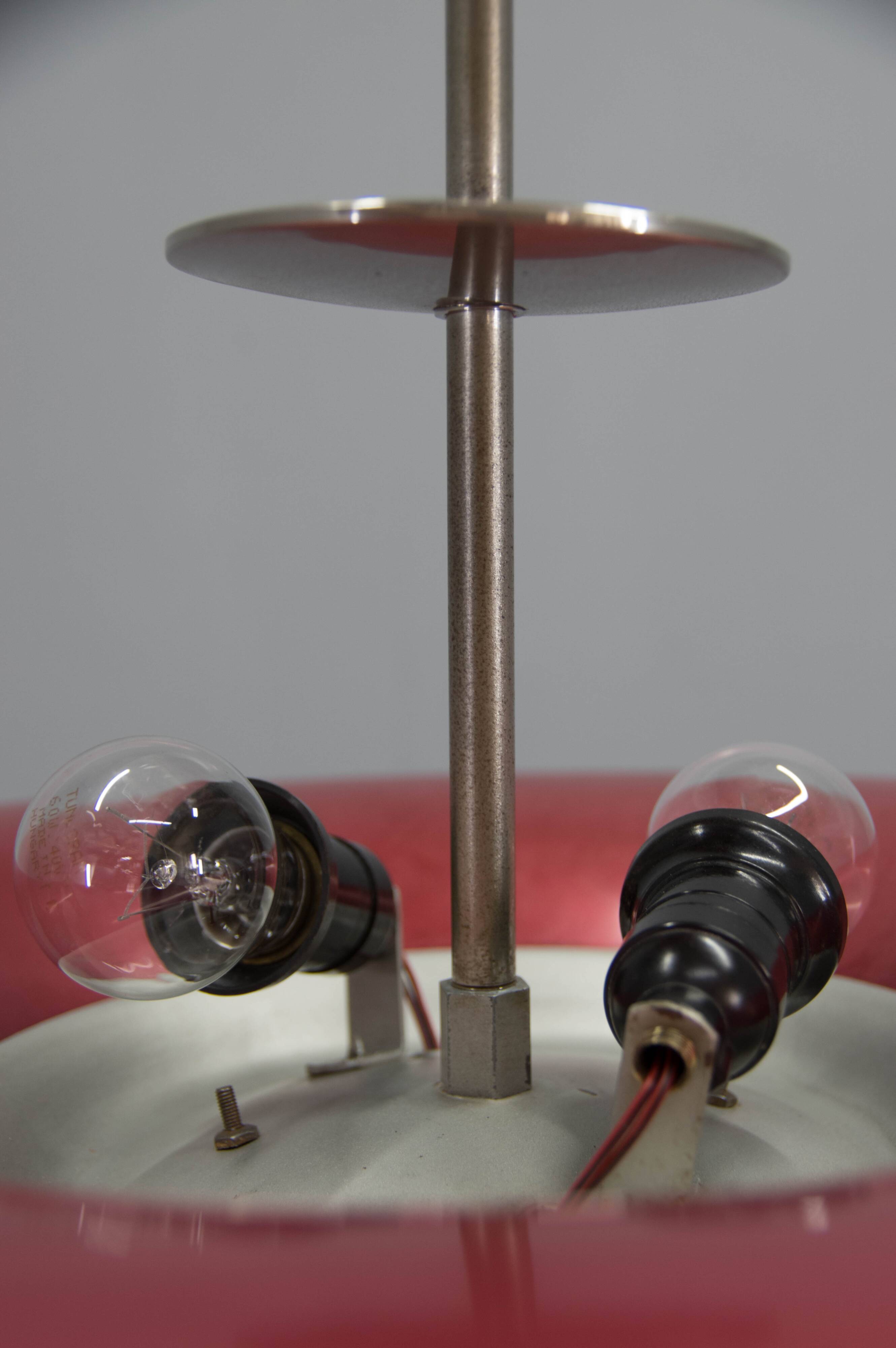 Bauhaus Purple Chandelier by IAS, 1930s