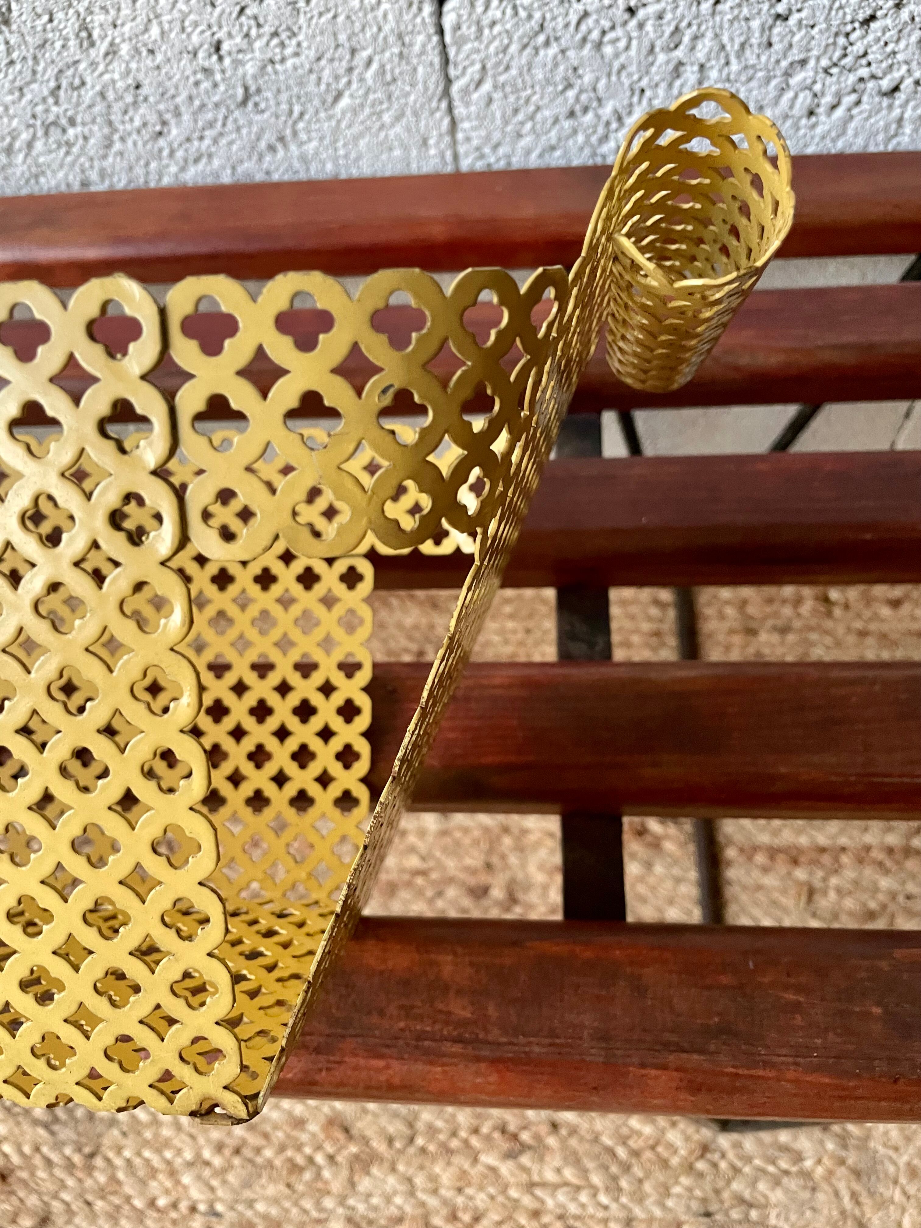 Perforated sheet metal planter