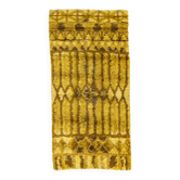 Scandinavian style 20th century modern rya rug. 135x66 cm (53x26 in).