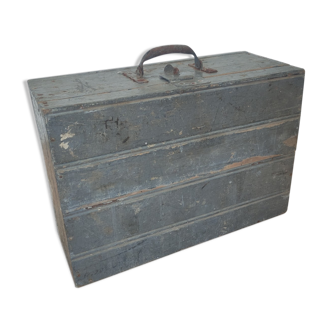 Old wooden tool box