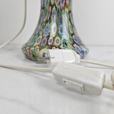 Fratelli Toso "Millefiore" Table Lamp in Murano Glass, Italy 1950's