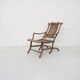 Chaise longue chinoise  du 19ème siècle en bois massif