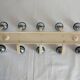 Wall coat rack 10 balls metal and vintage chrome