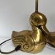 Pair of brass duck lamps, 1980