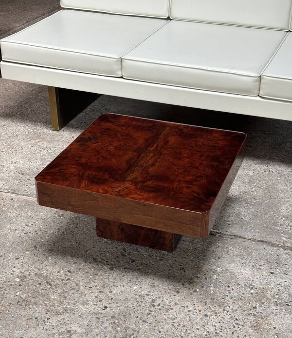 Table basse en parchemin laqué, Italie années 1970