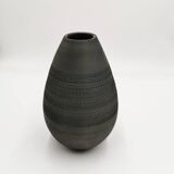 Vase rond noir