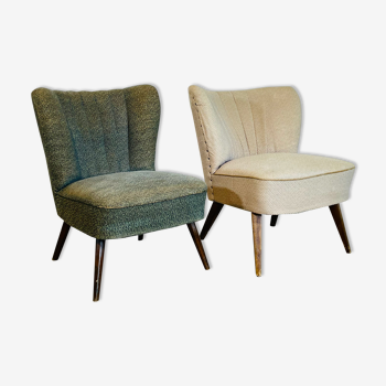 Pair of cocktail chairs, 1950's