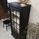 Library showcase patina shabby chic gustavien cabinet of curiosity