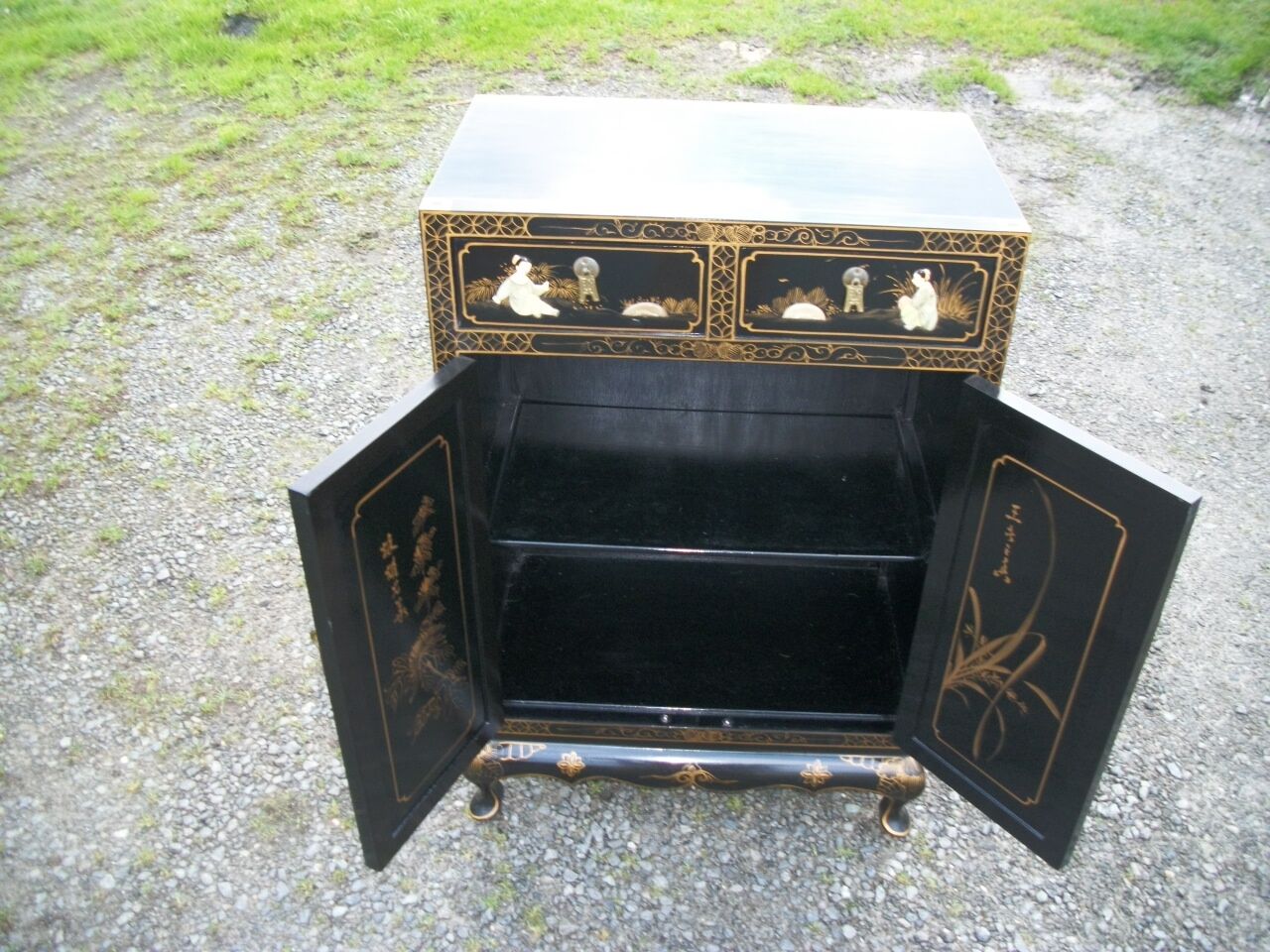 Chinese lacquered sideboard