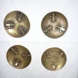 Bronze bowl decorated with fleur-de-lis