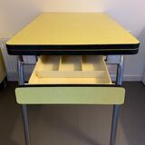 Yellow formica table