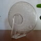 Plate with crystal heel engraved Saint Louis / Baccarat 19th century - 21.5 cm
