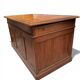 Oak desk with 9 drawers and leather writing pad.