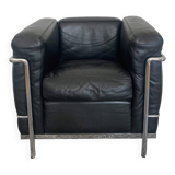 Fauteuil lc2 lecorbusier en cuir noir