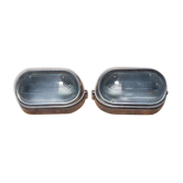Paire d'appliques industrielles